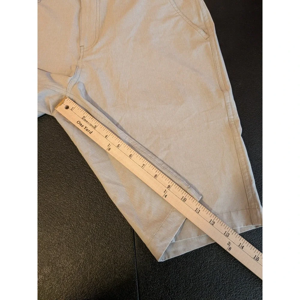 COOLKEEP Mens Khaki Stretch Performance Flat Front Shorts Size‎ 30